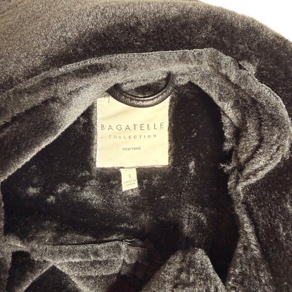 Bagatelle Collection New York Women's Faux Fur Jacket | Black | Size S - Picture 4 of 4